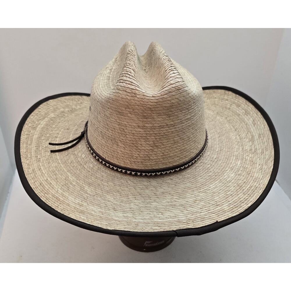 Resistol Jason Aldean Western Cowboy Hat Size US XL Straw with Band - Picture 5 of 11